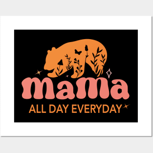 Mama All Day Everyday Funny Mothers day 2024 Posters and Art